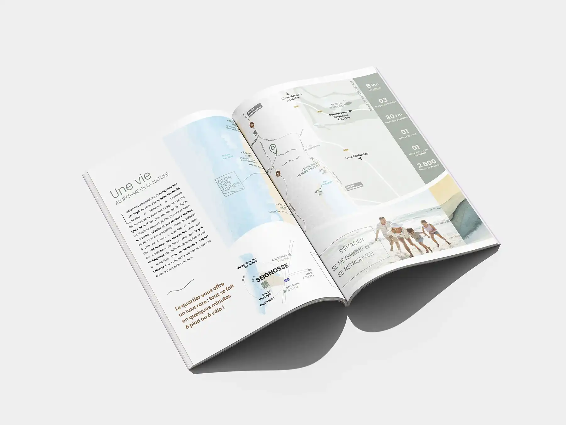 Mise en page intérieure d'un plan de situation