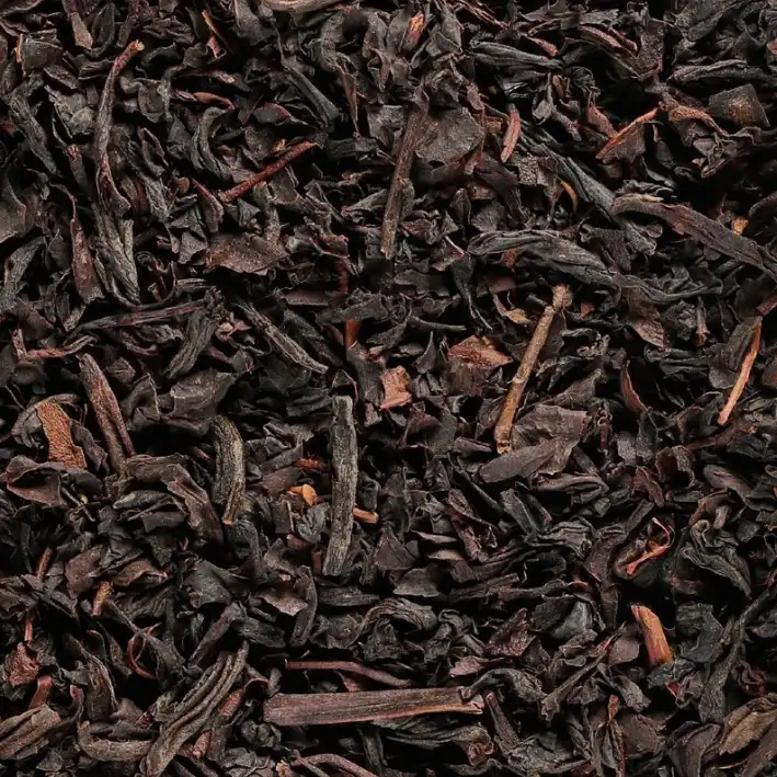 Gros plan sur du thé séché